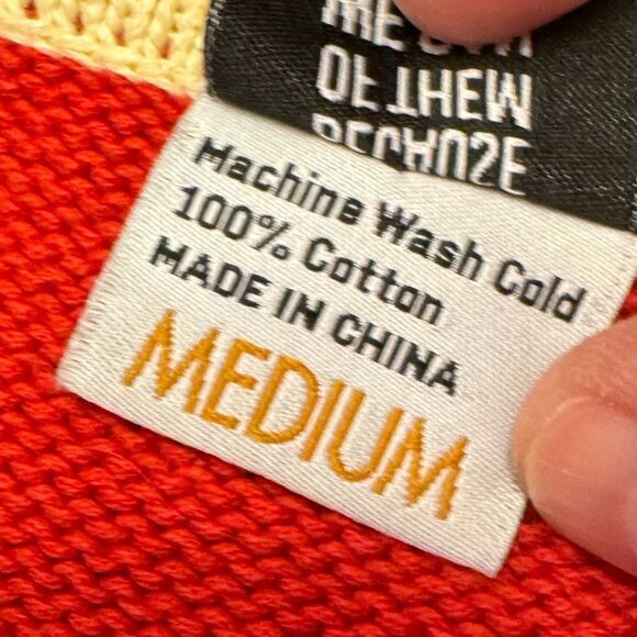 Preppy Because of them we can retro cardigan BIPOC academia 1950s quality cotton - Picture 13 of 13